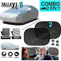 Combo Cobertor para Auto Talla XL y Tapasol de Lunas