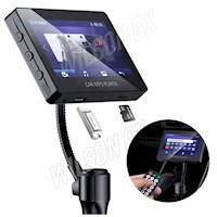 Transmisor con Pantalla Reproductor mp5 FM Bluetooth con Control