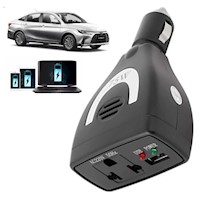 Inversor de Corriente para Auto de 12v A 220v Usb 75W
