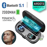 Audifonos Gamer Bluetooth Inalambricos Airdots Tactil con Power Bank