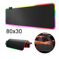 Mouse Pad Gamer con Luces RGB 30x80 30 x 80 Base Mousepad