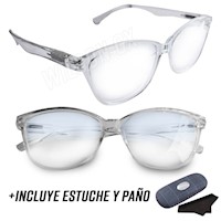 Lentes Premium Transparentes con Filtro Azul tipo Gato Dama