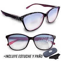 Lentes de Descanso con Filtro Azul Anti Blue tipo Gato Mujer Rosa