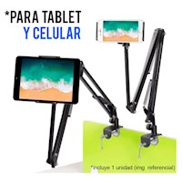 Brazo para Tablet y Celular Rack de aluminio Soporte Flexible IPAD