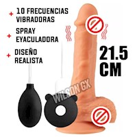 Vibrador Dildo + Control Remoto Consolador Eyaculador Recargable