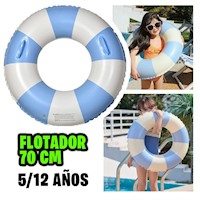 Flotador para Niños Aro 70cm piscina inflable Niño Niña Azul