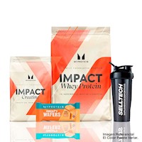 Pack Myprotein Impact Whey 1Kg Vainilla+Creatina 250Gr+Barra