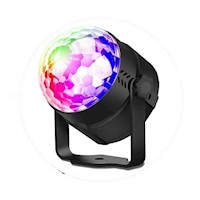 Mini Proyector Luces Ritmicas RGB Bola Psicodelica discoteca