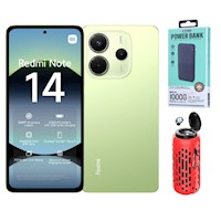 Xiaomi Redmi Note 14 256GB Verde + Powerbank 10000mAh +  Parlante Bluetooth + Audifonos