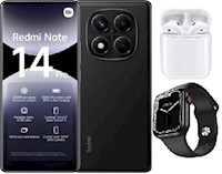 Xiaomi Redmi Note 14 Pro 4G 256GB Negro + Audifonos + Smartwatch