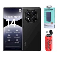 Xiaomi Redmi Note 14 Pro 4G 256GB Negro + Powerbank 10000mAh +  Parlante Bluetooth + Audifonos