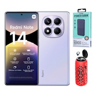 Xiaomi Redmi Note 14 Pro 4G 256GB Purpura + Powerbank 10000mAh +  Parlante Bluetooth + Audifonos
