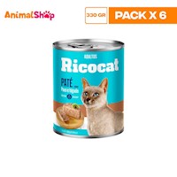 Ricocat Adulto Pate Pavo Higado Lta 330Gr X6 Un