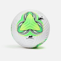 Pelota New Athletic Fútbol31 Blanco Con Verde Neón