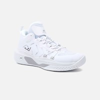 Zapatillas New Athletic Basketball Durnd08 Blanco Con Gris Mujer