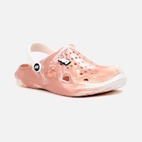 Sandalias New Athletic Clogy Rosado Con Blanco Mujer