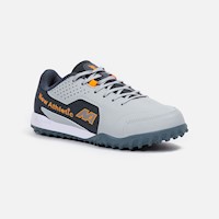 ZAPATILLAS NEW ATHLETIC FOOTBALL SLABS54 GRIS CLARO CON NARANJA JUVENIL