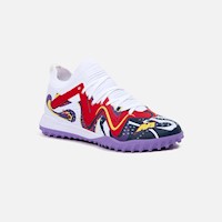 ZAPATILLAS NEW ATHLETIC FOOTBALL TEENS SLABS60 BLANCO CON MORADO PARA NIÑO