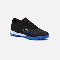 ZAPATILLAS NEW ATHLETIC FOOTBALL TEENS SLABS64 NEGRO CON TURQUESA PARA NIÑO