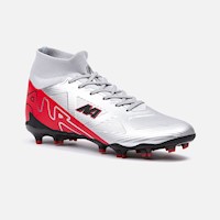 Zapatillas New Athletic Football Chuggu70 Platedo Con Rojo Hombre