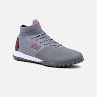 Zapatillas New Athletic Football Slabs79 Gris Con Rojo Juvenil