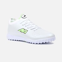 Zapatillas New Athletic Football Slabs89 Blanco Con Verde Limon Hombre