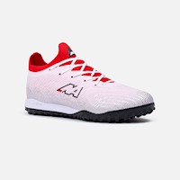 Zapatillas New Athletic Football Slabs93 Crema Con Rojo Juvenil