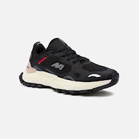 Zapatillas New Athletic Lifestyle Truiden70 Negro Con Beige Mujer