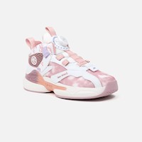 Zapatillas New Athletic Lifestyle Teens Streed113 Blanco Con Rosado Niña