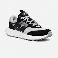 Zapatillas New Athletic Lifestyle Dynamic154 Negro Con Gris Hombre