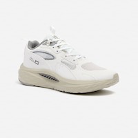 Zapatillas New Athletic Lifestyle Chunky172 Crema Con Gris Mujer