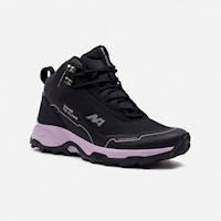 Zapatillas New Athletic Outdoor Montfor35 Negro Con Lila Mujer