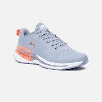 Zapatillas New Athletic Running Actiflex61 Gris Con Coral Mujer