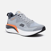 Zapatillas New Athletic Running Spoom69 Gris Con Naranja Hombre