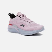 Zapatillas New Athletic Running Spoom69 Rosado Con Gris Mujer