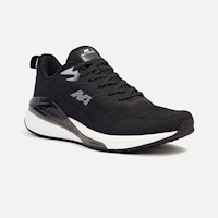 Zapatillas New Athletic Running Runfly72 Negro Con Blanco Hombre