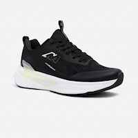 Zapatillas New Athletic Running Foam153 Negro Con Crema Hombre