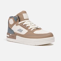 Zapatillas New Athletic Skateboarding Flip41 Crema Con Marron Hombre