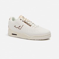 Zapatillas New Athletic Skateboarding Space105 Crema Con Marrón Mujer