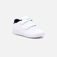 Zapatillas New Athletic Tennis Rubbet Kids Blanco Con Negro