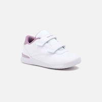 Zapatillas New Athletic Tennis Rubbet06 Kids Blanco Con Uva Niña