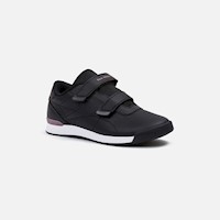 Zapatillas New Athletic Tennis Rubbet06 Kids Negro Con Uva Niña