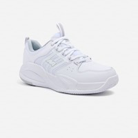 Zapatillas New Athletic Tennis Streeth27 Blanco Con Gris Mujer