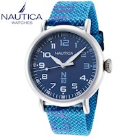 Reloj Nautica N83 Loves The Ocean NAPLSF016 Para Hombre Celeste Azul