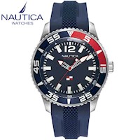 Reloj Nautica Pacific Beach NAPPBP901 Para Hombre Correa Silicona Azul