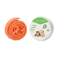 COLLAR ANTIPULGAS PARA PERRO CACHORRO/GATO PEQUEÑO LATA PEQUEÑA -  COLOR NARANJA