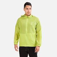 Cortaviento New Athletic Arrow Verde Neon Hombre