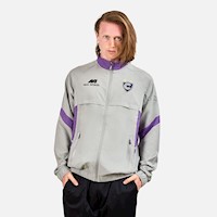 Cortaviento Cienciano Gris Claro Con Morado Para Hombre