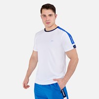 Polo Mc New Athletic Izan Blanco Con Azulino Hombre