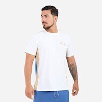 Polo Mc New Athletic Arath Crema Con Azul Hombre